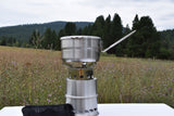 Personal camp stove with pot