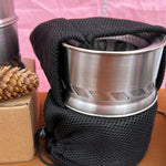 Personal camp stove with pot